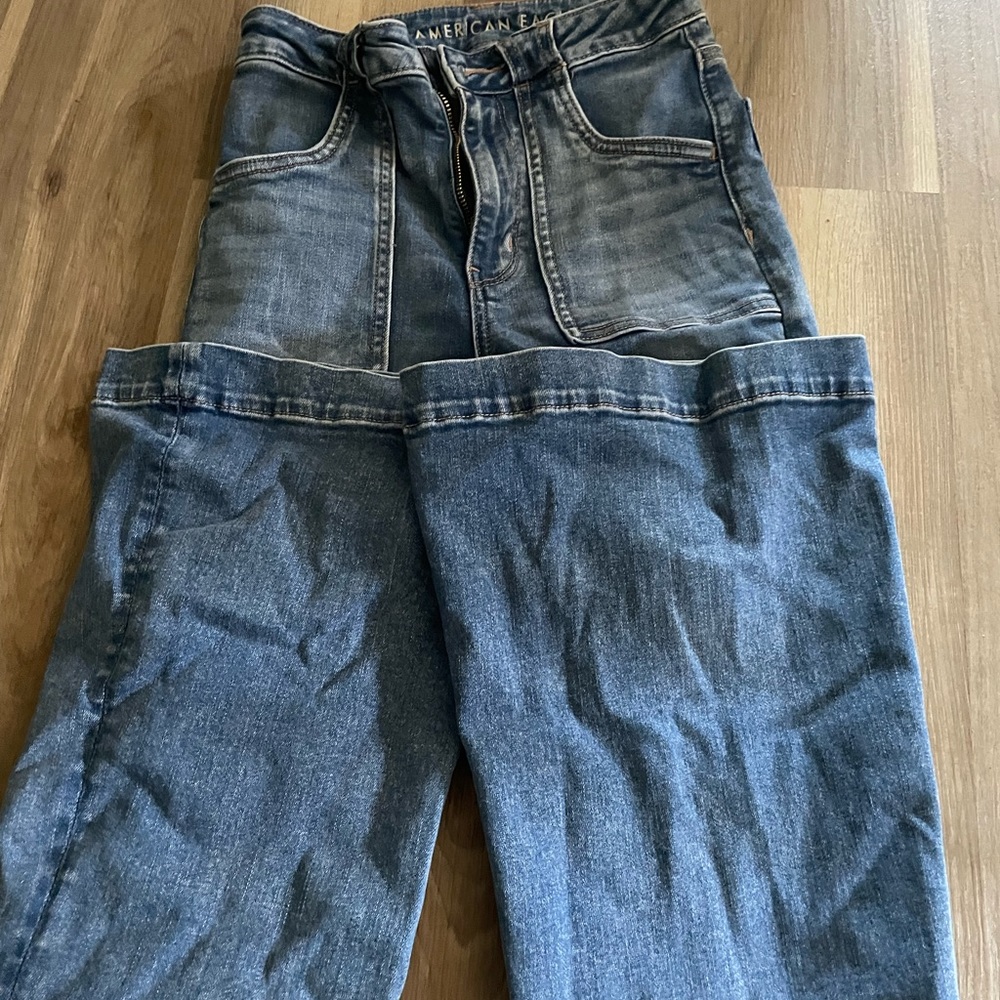 American eagle flare jeans.